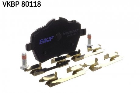 Колодки гальмівні (передні) Mini (R50/R53/R52/R56/R57/R58/R59) 01-16 SKF VKBP80118 (фото 1)