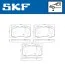 Колодки гальмівні (передні) MB C-class (W203)/E-class (W211)/S-class (W220) 00-09 SKF VKBP80198E (фото 2)