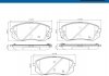 Комплект гальмівних колодок (передніх) Hyundai i40/ix35/Kia Sportage 10- SKF VKBP80267A (фото 2)