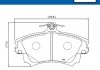 Колодки гальмівні (передні) Mitsubishi Carisma 95-06/Colt 04-13/Volvo V40/S40 95-06 SKF VKBP80404A (фото 2)