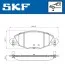 Колодки гальмівні (передні) Citroen С5 01- (+датчики) SKF VKBP80447E (фото 2)