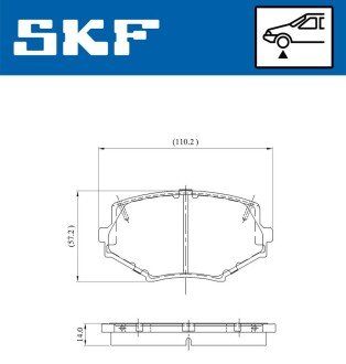 KLOCKI HAM PRZOD SKF VKBP80564A (фото 1)