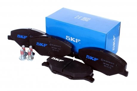 Колодки гальмівні дискові (комплект 4 шт) SKF VKBP 80628 (фото 1)