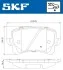Колодки гальмівні (задні) Audi A6/VW Passat/CC 1.8TSI/2.0TDI 05- SKF VKBP90023 (фото 2)