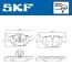 Колодки гальмівні (задні) BMW 1 (E81-82/E87-88)/3 (E90-93) 04-13/X1 (E84) 09-15 SKF VKBP90095 (фото 2)