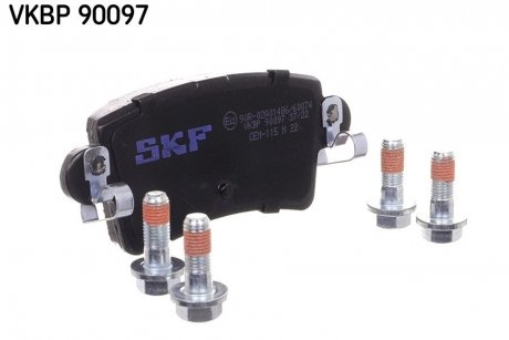 Колодки гальмівні дискові (комплект 4 шт) SKF VKBP90097 (фото 1)