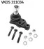 Наконечник кермової тяги VW LT 28, 31, 35 SKF VKDS 311034 (фото 1)