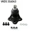 SKF VOLVO кульова опора нижня XC60,70 08- VKDS 316043