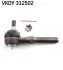 SKF JEEP Наконечник рулевой тяги лев.Cherokee,Grand Cherokee 86-,Wrangler II 96- VKDY 312502