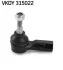 SKF  OPEL Наконечник рулевой тяги пр/лев Antara,Chevrolet Captiva VKDY 315022