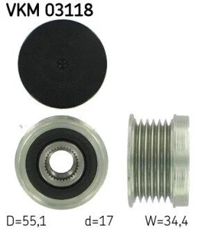 Шкив генератора SKF VKM 03118 (фото 1)
