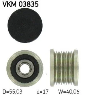 Шкив генератора SKF VKM 03835 (фото 1)