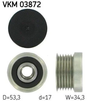 Муфта генератора SKF VKM03872 (фото 1)