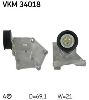 Ролик натяжний SKF VKM34018