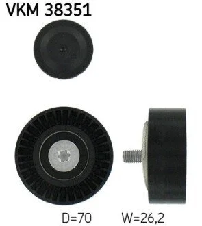 Ролик паразитний BMW 5/6/7/X5 "3,0/4,8L "01>> SKF VKM 38351