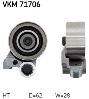 TOYOTA Натяжной ролик Land Cruiser 3.0TD -02 SKF VKM 71706
