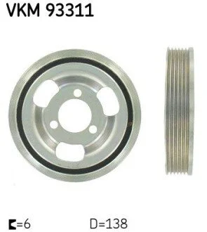 BMW Ременный шкив F20 114,116 SKF VKM 93311