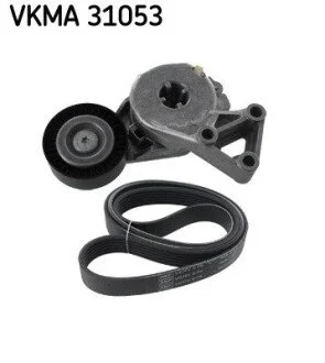 Комплект поликлинових ременів (з роликами) SEAT CORDOBA, IBIZA III, IBIZA IV, IBIZA IV SC, LEON SPORTSTOURER, SKODA FABIA I, SCALA, VW CADDY V, CADDY V/MINIVAN, POLO 1.6D-2.0D 12.99- SKF VKMA31053