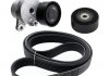 Комплект ременя генератора Citroen Jumper/Peugeot Boxer 2.0 HDi 15- (6PK1708) VKMA33347