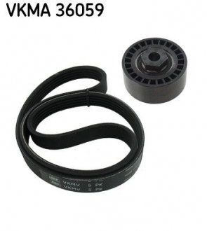 Роликовый модуль натяжителя ремня (ролик, ремень) SKF VKMA 36059