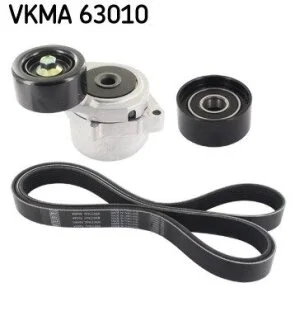 Комплект поликлинових ременів (з роликами) HONDA ACCORD VII, ACCORD VIII, CR-V II, CR-V III, FR-V 2.2D 01.04- SKF VKMA63010