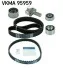 SKF К-кт. ГРМ (2шт. ремня + 3шт. ролика + натяжитель) HYUNDAI SANTAFE 2.4 -06 VKMA 95959