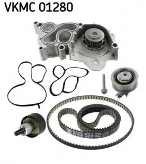 Комплект ГРМ, пас+ролик+помпа SKF VKMC 01280