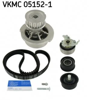 Комплект ГРМ, пас+ролик+помпа SKF VKMC 05152-1