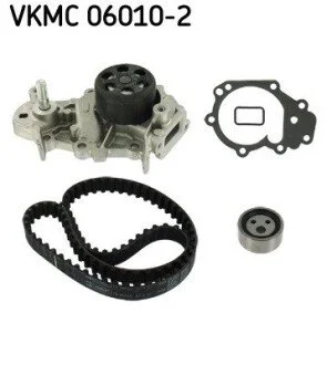 Комплект ГРМ (ремінь + ролик + водяний насос) RENAULT CLIO II, MEGANE SCÉNIC, TWINGO II 1.2/1.6 10.96-09.14 SKF VKMC060102 (фото 1)