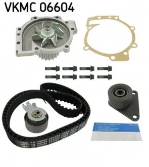 Комплект ГРМ, пас+ролик+помпа SKF VKMC 06604