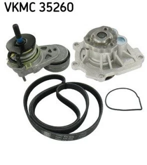 Насос води + комплект ручейковых ремней SKF VKMC35260