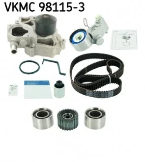 Комплект ГРМ, пас+ролик+помпа SKF VKMC 98115-3
