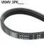 SKF Ремень поликлиновый 3PK740 RENAULT Kangoo 1,2 98-,  NISSAN Cubistar 03-. VKMV 3PK740