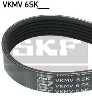 Ремень П-клиновой 6EPK1042 (Elastic) FORD Focus 1,4-1,6 -04, Fusion SKF VKMV 6SK1042