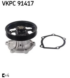 TOYOTA Помпа воды Corolla 1.3 84-,1.6I 16V 92-,Starlet 1.3 2EL 84- SKF VKPC 91417