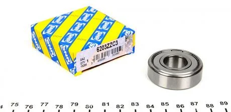 Підшипник кульковий d>30 SNR NTN 6203.ZZ.C3 (фото 1)