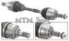 Привідний вал передн Лів 619/632мм RENAULT LAGUNA, LAGUNA III 3.5 04.08-12.15 SNR NTN DK55192 (фото 1)