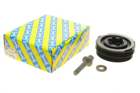 Шкив (с болтом) паса поликлинового с демфером Land Rover Freelander 2.0d SNR NTN DPF350.05K1