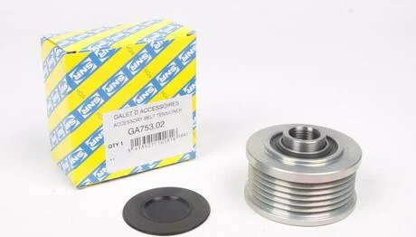 Шкив генерат. Fiat,Lancia,Opel 1.9JTD-TTiD,2.4JTD 12.98- SNR NTN GA753.02 (фото 1)