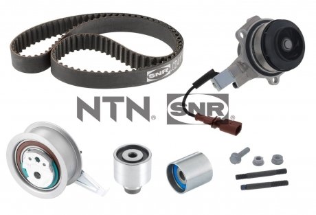 Комплект ГРМ, пас+ролик+помпа SNR NTN KDP457790S (фото 1)