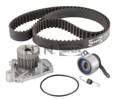 Комплект ГРМ (ремінь + ролик + водяний насос) HONDA ACCORD VI, CIVIC V, CIVIC VI, CRX III, HR-V 1.4/1.6 03.92- SNR NTN KDP474020 (фото 1)