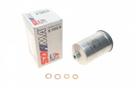 Фильтр топливный AUDI/VOLVO/FORD "2,0-2,5 "86-98 SOFIMA S1502B