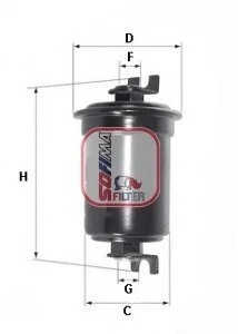 Фільтр паливний SOFIMA S1650B