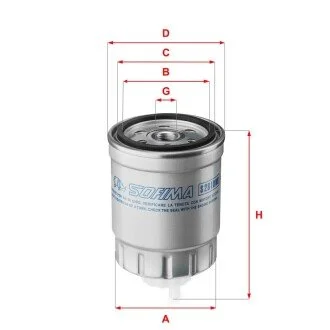Фільтр палива SOFIMA S2810NR