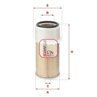 Фильтр воздушный MITSUBISHI "2,3-2,5 "86-04 SOFIMA S2950A