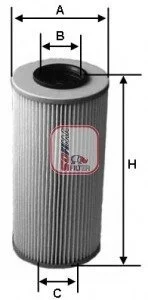 Фiльтр масляний SOFIMA S3380PO