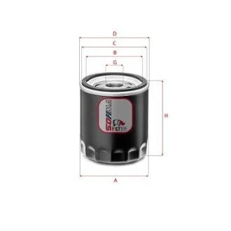 Фільтр масляний SOFIMA S 3786 R