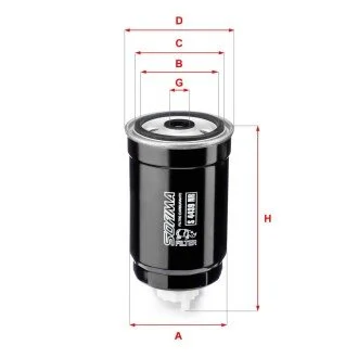 Фильтр топливный HYUNDAI "1,5-2,2 "03-09 SOFIMA S4439NR