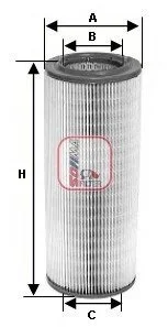 Фiльтр повiтряний SOFIMA S5410A