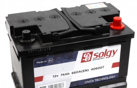 Стартерна батарея (акумулятор) SOLGY 406007